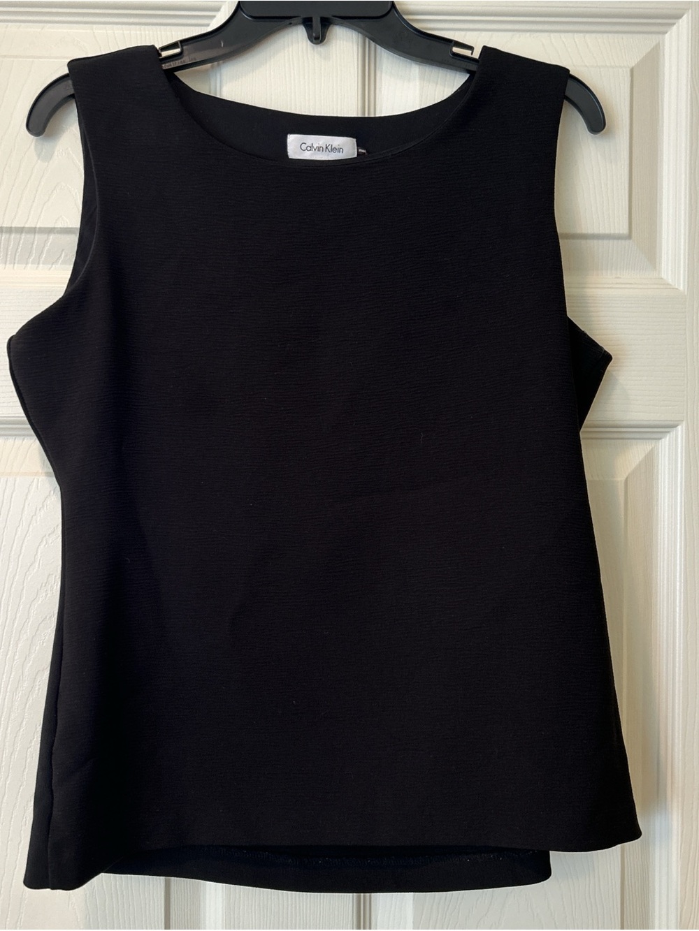 Calvin Klein Black Sleeveless Tank Shell Top